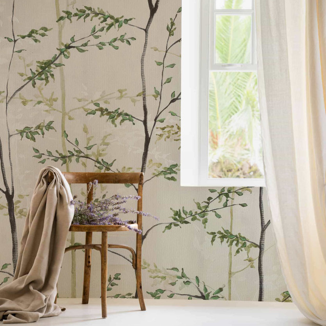 Tapet cu design copaci, natural