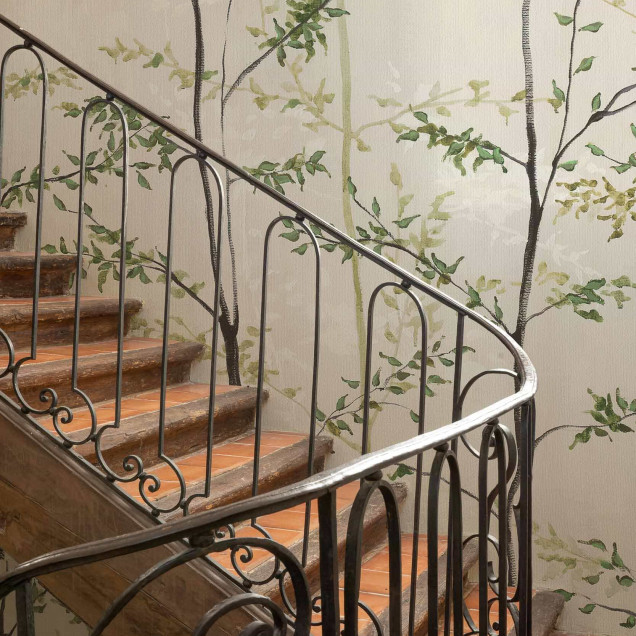 Tapet cu design copaci, natural