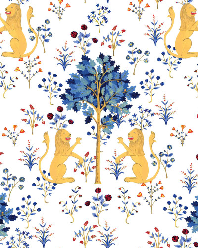 Medieval Tapestry, Pure White, Coordonne, 5mp / rola