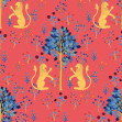 Medieval Tapestry, Deep Coral, Coordonne, 5mp / rola