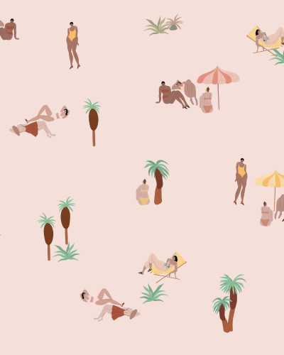 One Day at the Beach, Pink Sand, Coordonne, 5mp / rola