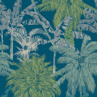 Palms, Turquesa, Coordonne, 5mp / rola