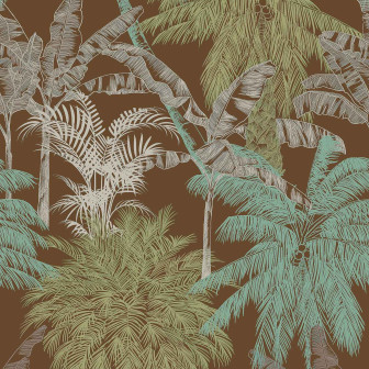 Palms, Chocolate, Coordonne, 5mp / rola