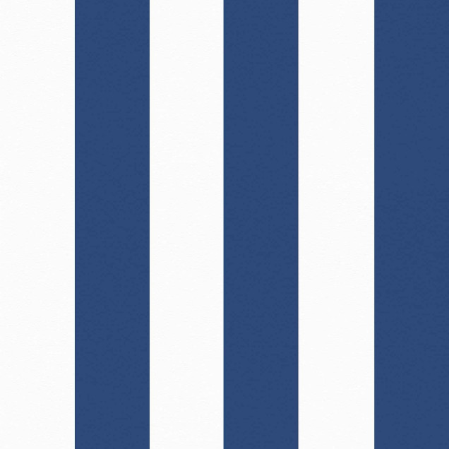 Tapet cu dungi verticale indigo și albe într-o baie clasică cu cadă vintage