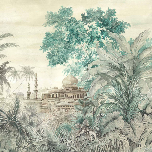 Fototapet cu peisaj oriental, Taj Mahal, Spring