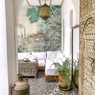 Taj Mahal, Spring Fototapet Fototapet cu peisaj oriental, Taj Mahal, Spring