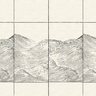 Tapet cu design valuri negre