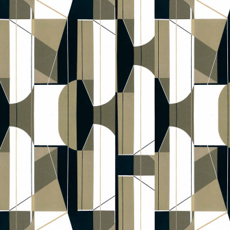 Tapet geometric kaki Tapet geometric kaki cu design modern