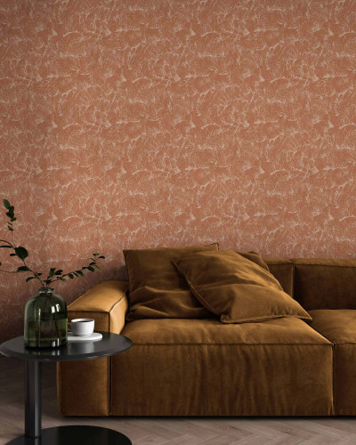 Tapet sepia rose cu model abstract