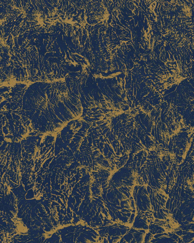 Tapet albastru-auriu cu model abstract