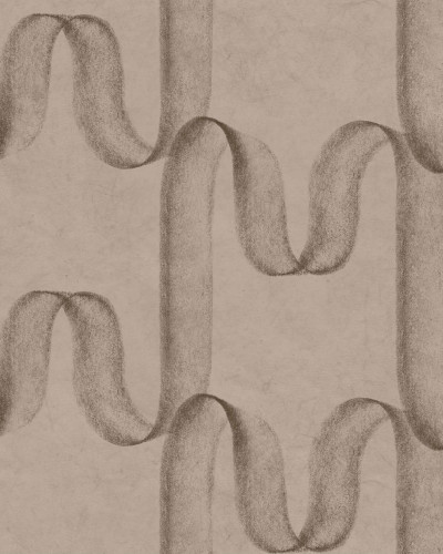 Tapet decorativ cu design grafic elegant, nuanțe de gri și taupe