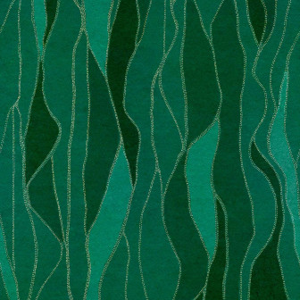 Tapet abstract smarald într-un living modern