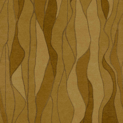 Tapet abstract auriu intr-un living modern