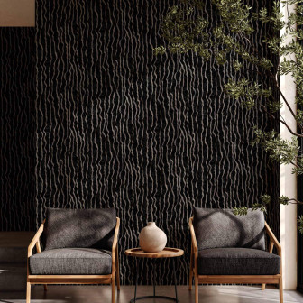 Tapet cu design abstract în living modern