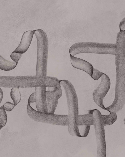 Tapet decorativ cu model abstract elegant într-un living modern