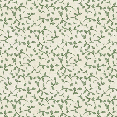 Tapet cu model floral verde delicat pe un perete