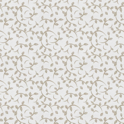 Tapet cu model floral ecru într-un dormitor elegant