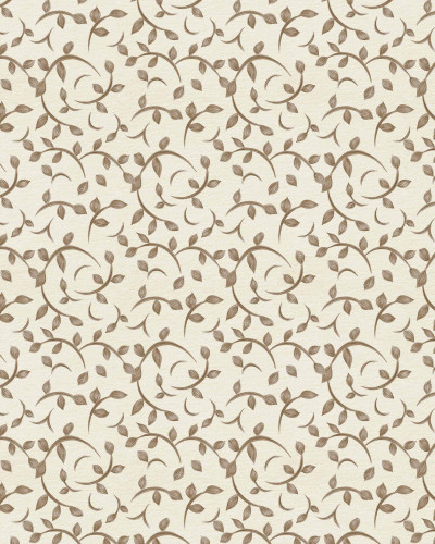 Tapet cu design de ramuri și frunze cacao, ideal pentru decor interior elegant