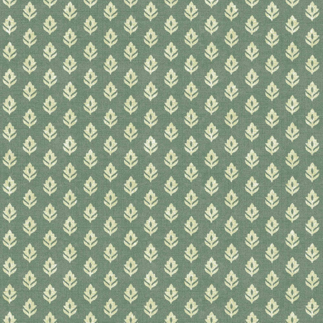 Tapet verde smarald cu model delicat în interior decorat