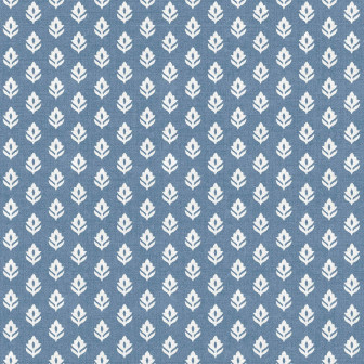 Tapet floral albastru cobalt într-un decor interior clasic