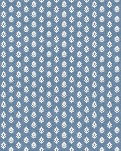 Tapet floral albastru cobalt într-un decor interior clasic