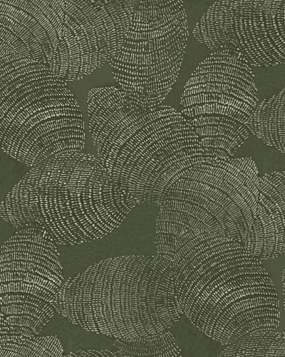 Tapet lavabil Rif Relief, Sage, Coordonne cu design modern geometric in nuante de verde salvie, perfect pentru decorarea unei bai.