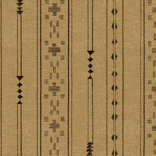Tapet lavabil cu design tribal, inspirat din nordul Africii, cu nuante calde de siena si un model geometric repetitiv.