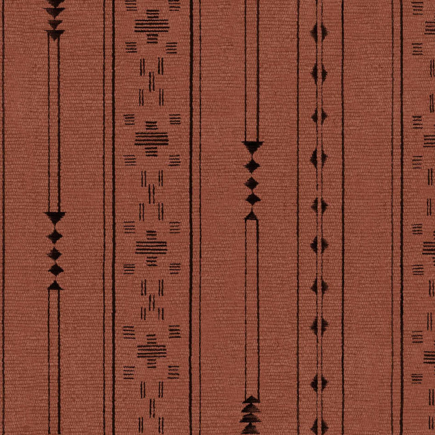 Tapet lavabil cu design geometric Tifinagh Script, Clay