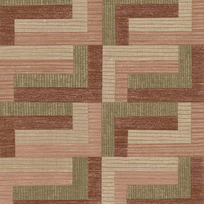 Tapet lavabil cu model geometric, Hennna Art, Rose, Coordonne, perfect pentru a crea un spațiu modern, confortabil și primitor.