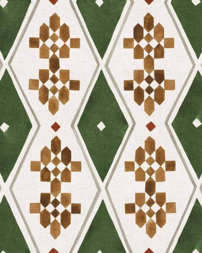 Tapet cu model geometric Beldi Rugs, Leaves