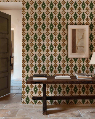 Tapet cu model geometric Beldi Rugs, Leaves