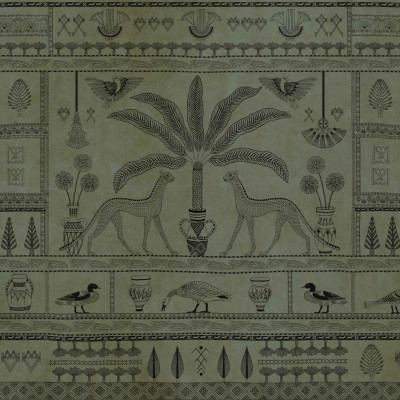 Tapet lavabil Asni Valley, Leaves, Coordonne cu un design exotic, inspirat din culturile antice.