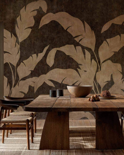 Tapet lavabil Leaves Shadow, Night, Coordonne, cu design modern și elegant, inspirat de frumusețea naturii.