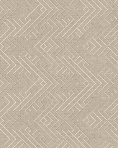 Tapet bej cu design geometric minimalist