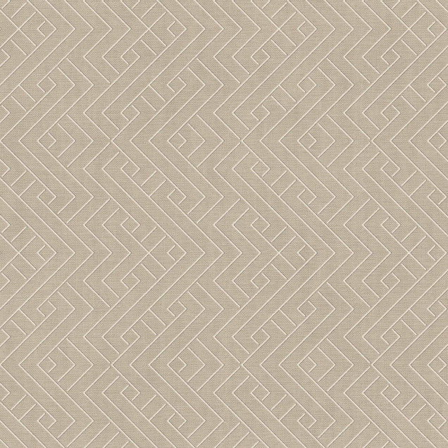 Tapet bej cu design geometric minimalist