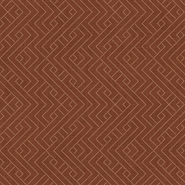 Tapet lavabil cu model geometric, Interwoven, Clay