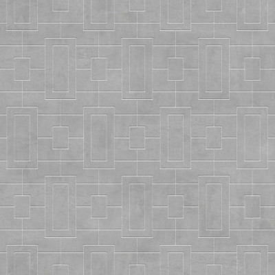 Tapet lavabil Fretwork, Concrete cu model geometric subtil, ideal pentru un interior modern si sofisticat