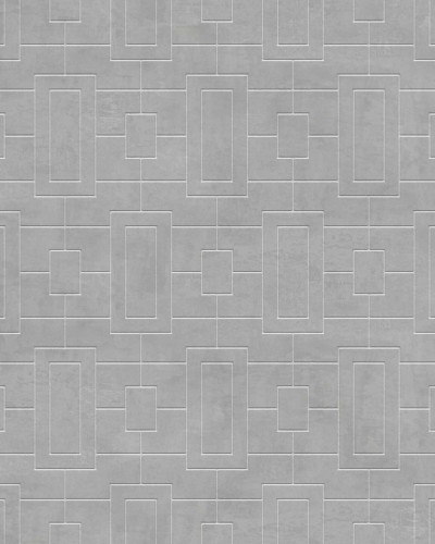Tapet lavabil Fretwork, Concrete cu model geometric subtil, ideal pentru un interior modern si sofisticat