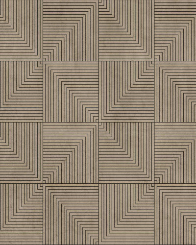 Tapet lavabil cu design geometric, Tetragonal, Mole, Coordonne