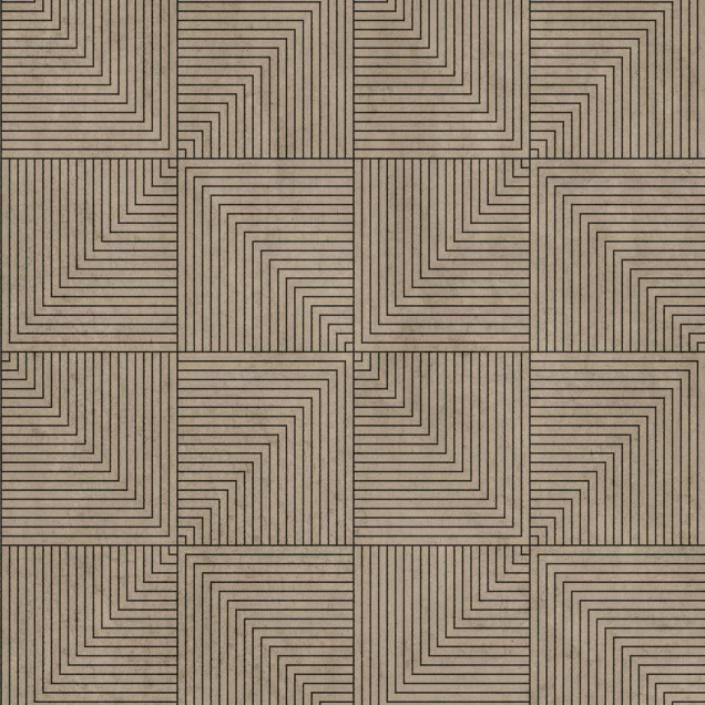 Tapet lavabil cu design geometric, Tetragonal, Mole, Coordonne
