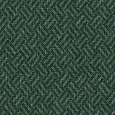 Tapet lavabil cu model geometric Crosshatch, Emerald, in nuante de verde smarald.