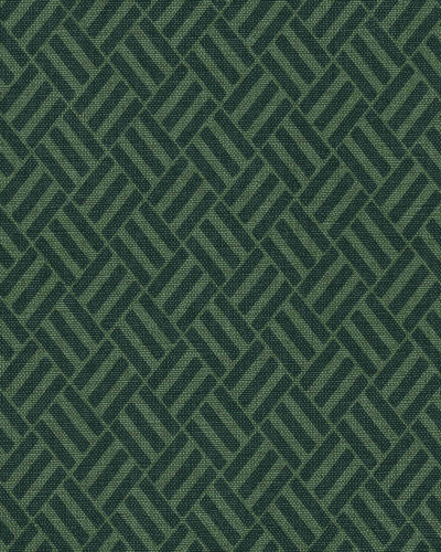 Tapet lavabil cu model geometric Crosshatch, Emerald, in nuante de verde smarald.