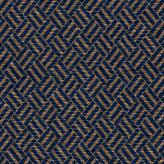 Wallpaper geometric modern Crosshatch Ultramarine, nuanta ultramarin, cu un model format din linii fine intersectate