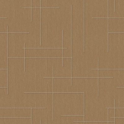 Tapet cu model geometric în nuanțe de nisip într-un interior modern