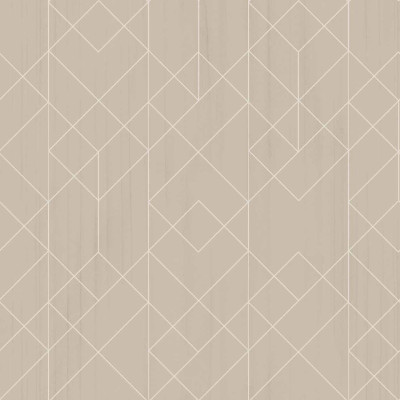 Tapet bej cu model geometric de romburi