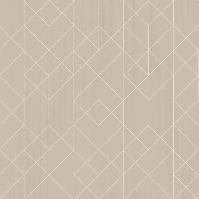 Tapet bej cu model geometric de romburi