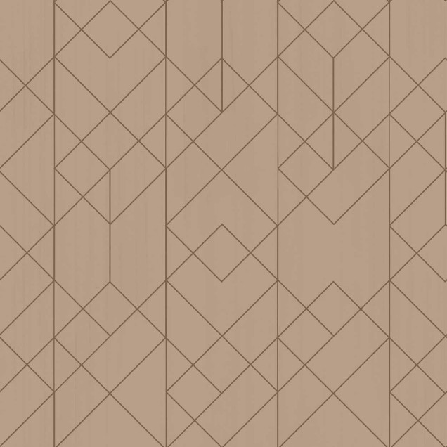 Tapet cu design geometric în nuanțe de maro