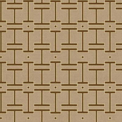 Tapet geometric bej în living