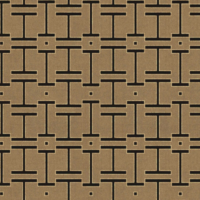 Tapet cu model geometric discret într-un living modern