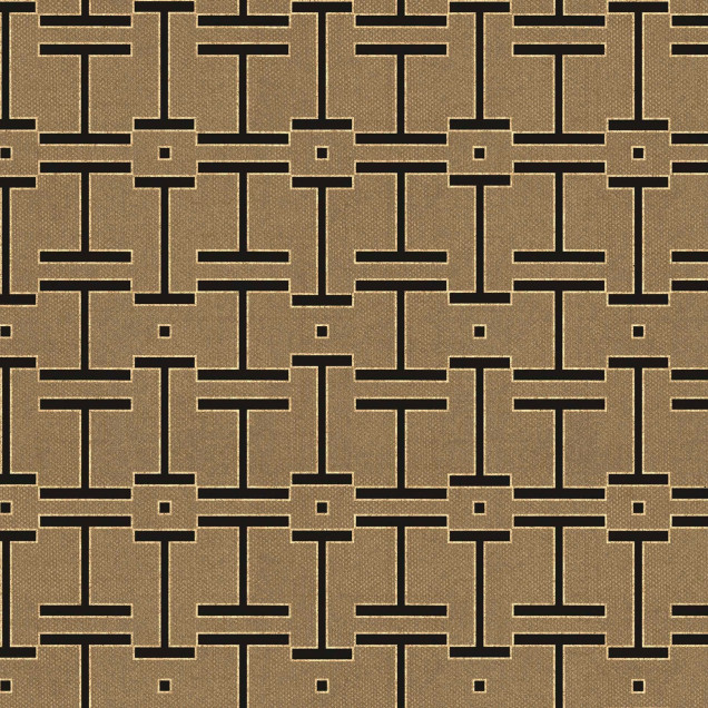 Tapet cu model geometric discret într-un living modern